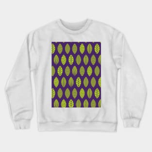 Simple Leaf Design Crewneck Sweatshirt